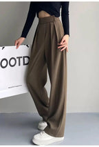 High Waist Wide Leg Suit Tailored Trousers 1