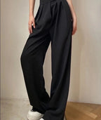 High Waist Wide Leg Suit Tailored Trousers 3