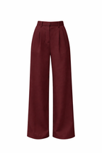 Women's Wide Leg Trousers | Pleated High Waist & Front Crease