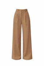 Women's Wide Leg Trousers | Pleated High Waist & Front Crease