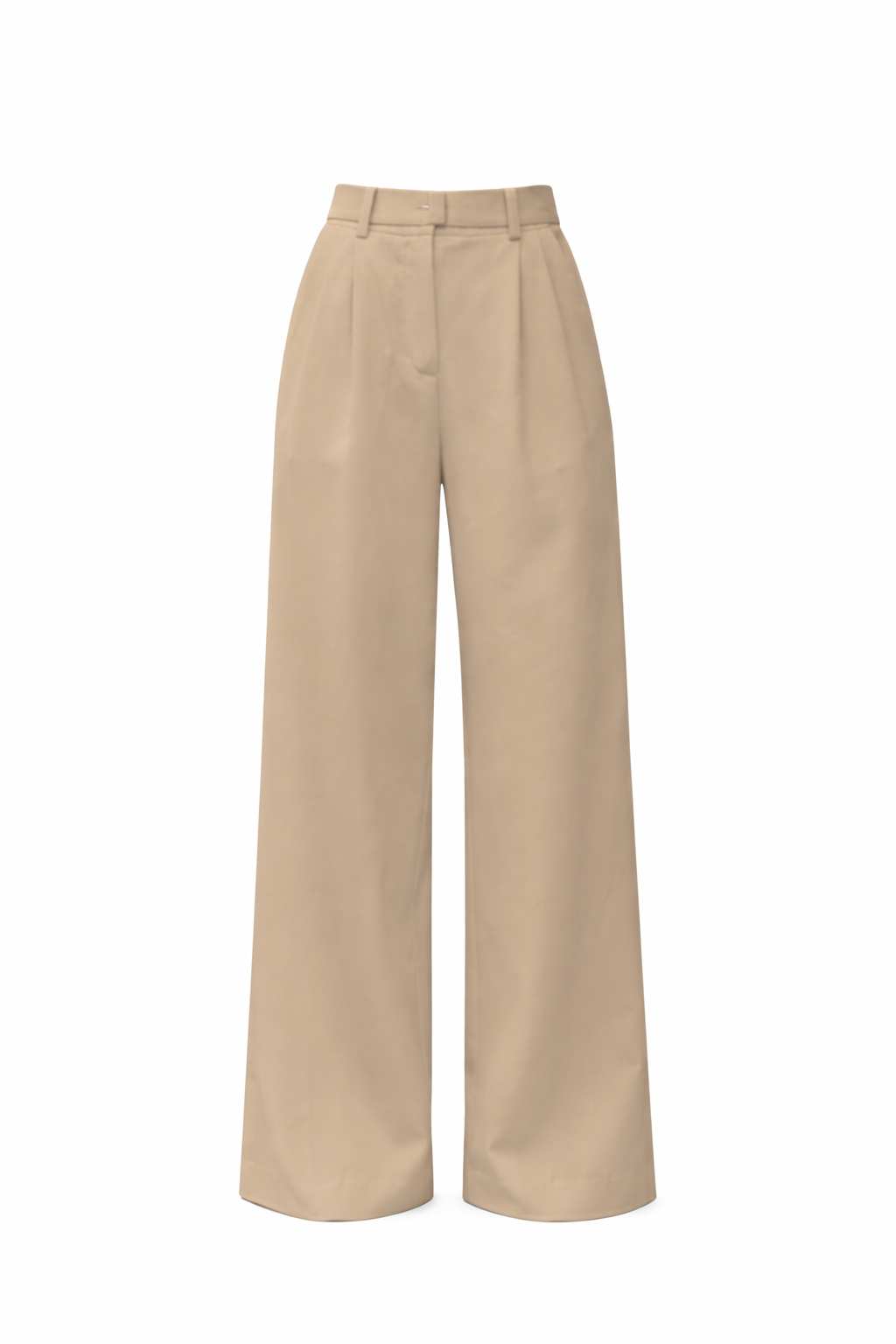 Women's Wide Leg Trousers | Pleated High Waist & Front Crease