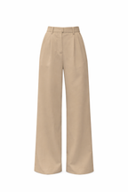 Women's Wide Leg Trousers | Pleated High Waist & Front Crease