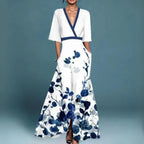 Wrap Maxi Dress Women's | Elegant Floral Design & Timeless Style