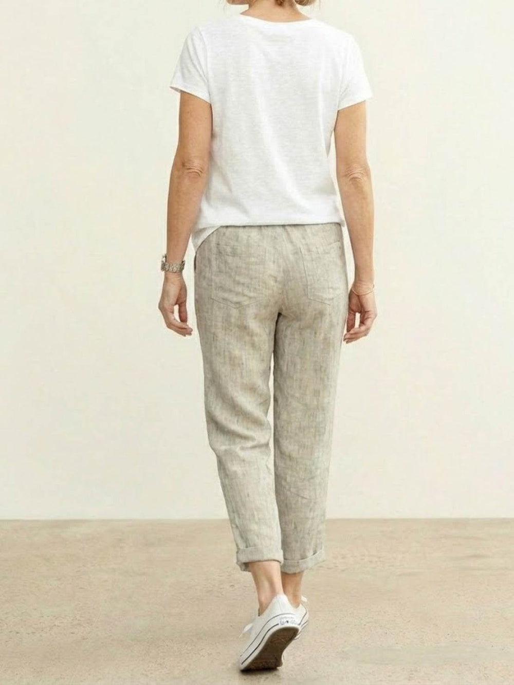 Women's Drawstring Waist Trousers | Slim Fit & Adjustable Comfort 2