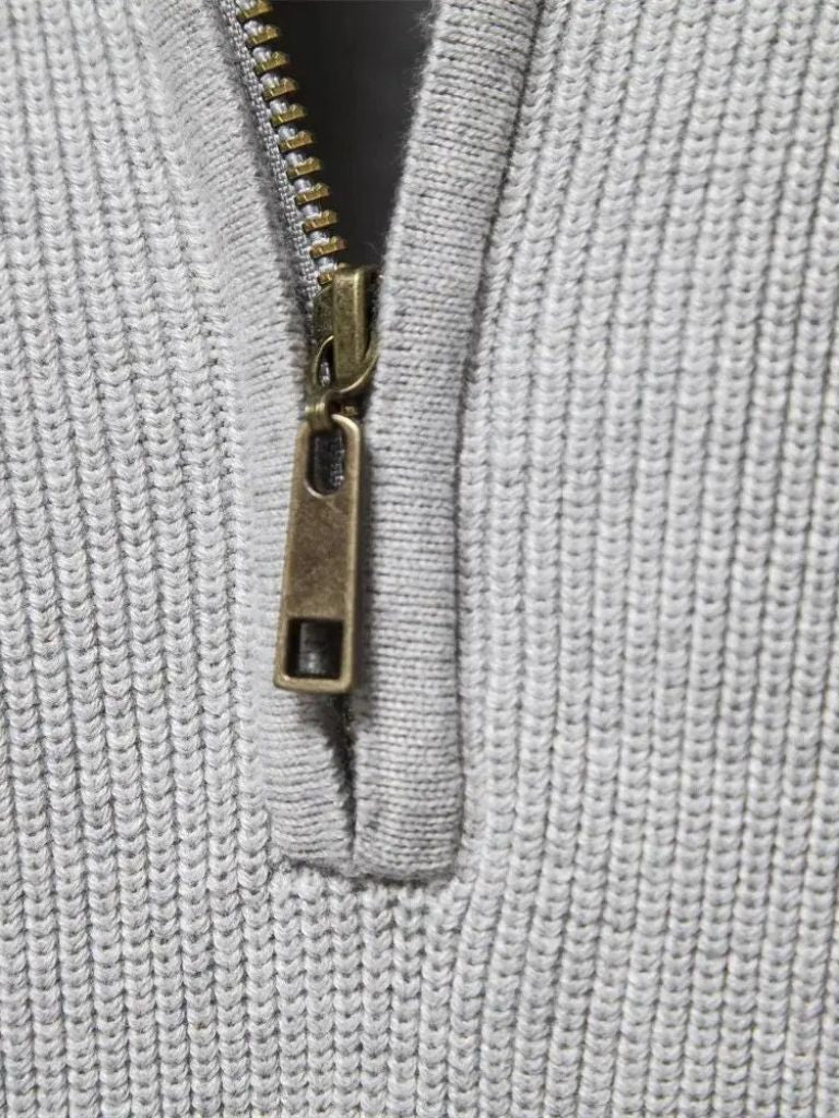 Elegant Quarter Zip Sweater - Cross &amp; Crown - Cross &amp; Crown