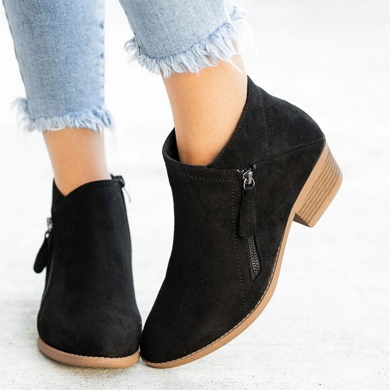 Women's Ankle Boots | Decorative Buckle Detail 2