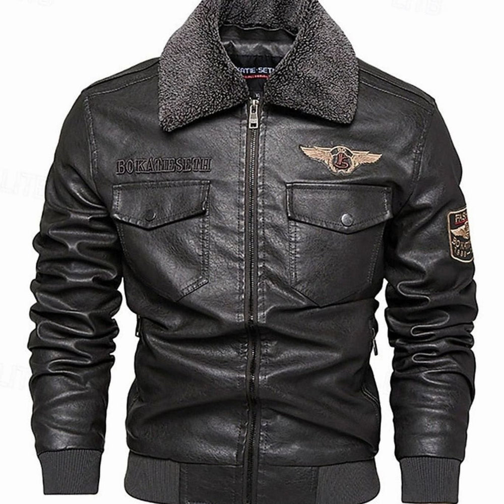 Men's Bomber Jacket | Sherpa Collar & Warmth 2
