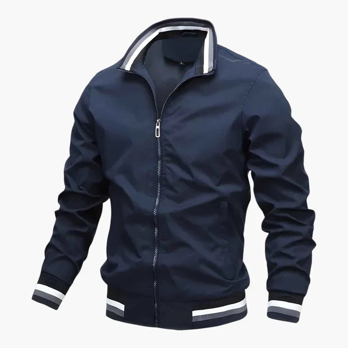 Men's Bomber Jacket | Full Zip & Ribbed Trims 2