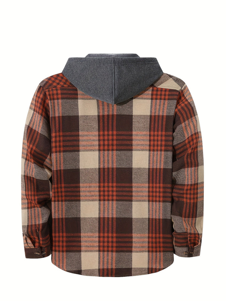 Bradley | Checked Hooded Shirt