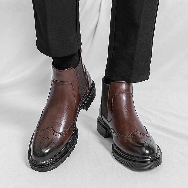 Carlisle | Wingtip Chelsea Boots