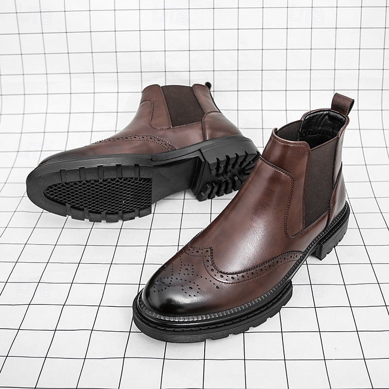 Carlisle | Wingtip Chelsea Boots