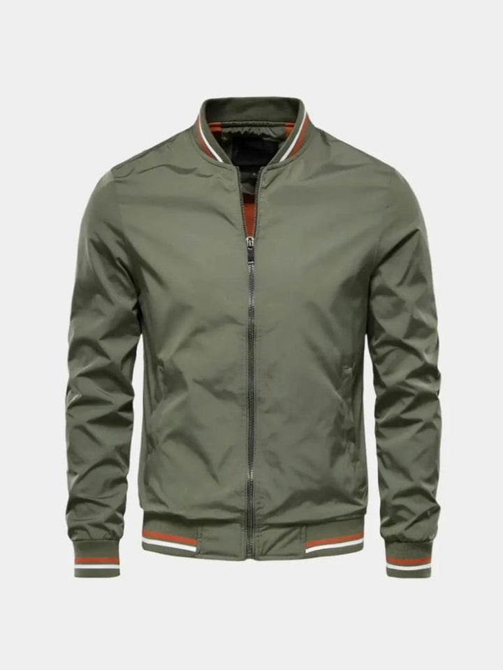 Casual Bomber Jacket - Cross &amp; Crown - Cross &amp; Crown