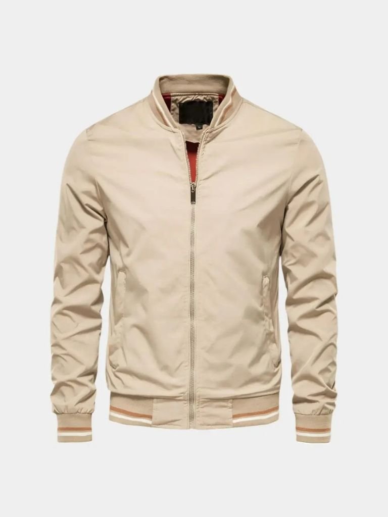 Casual Bomber Jacket - Cross &amp; Crown - Cross &amp; Crown