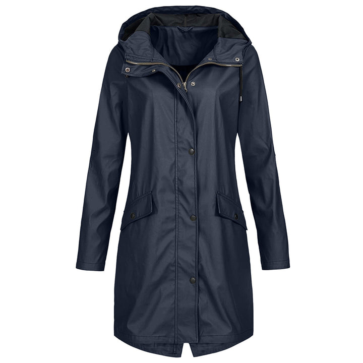 Maude | Imperméable à Capuche Femme Mi-Long - Image 1