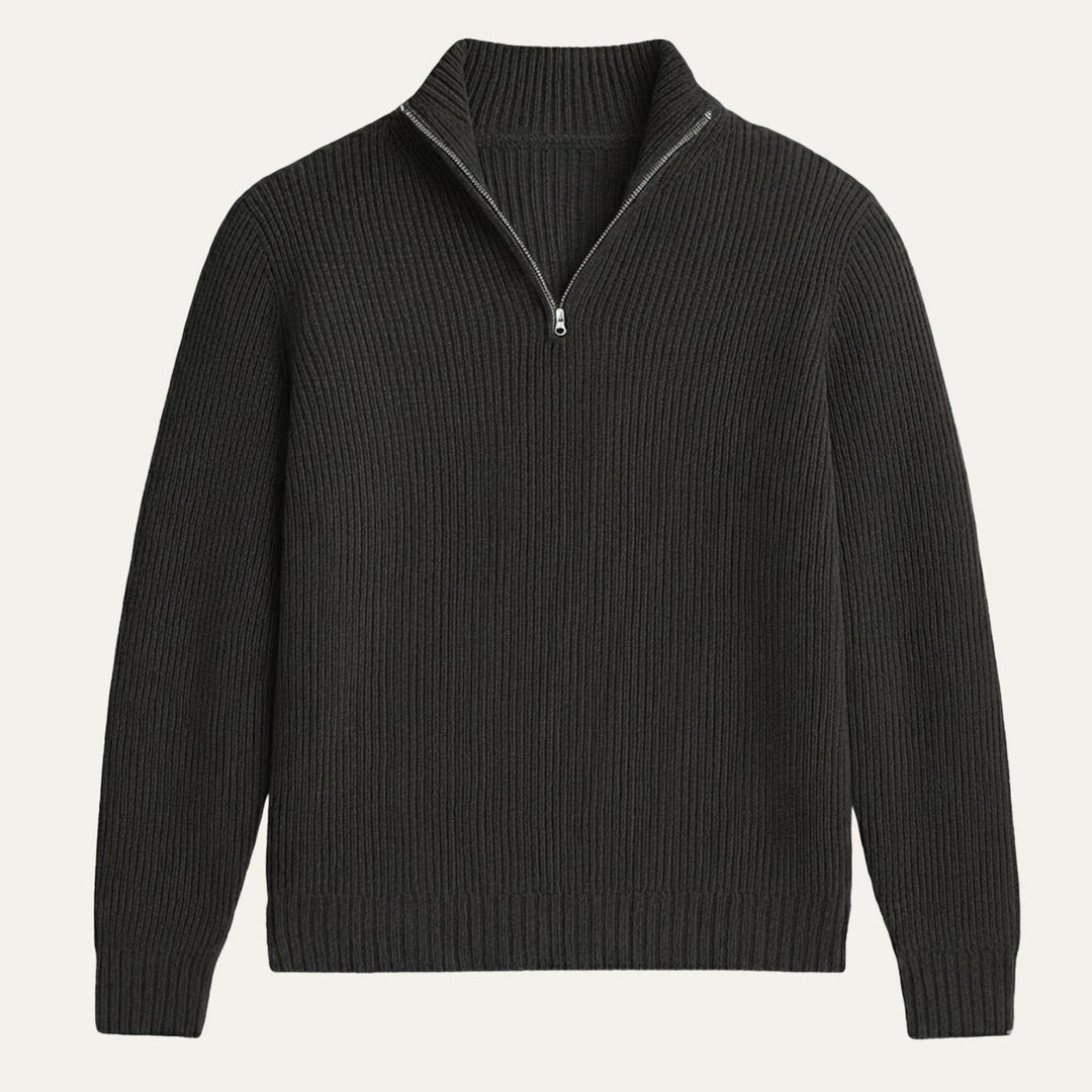 Men’s Soft Knit Cashmere Half Zip Sweater