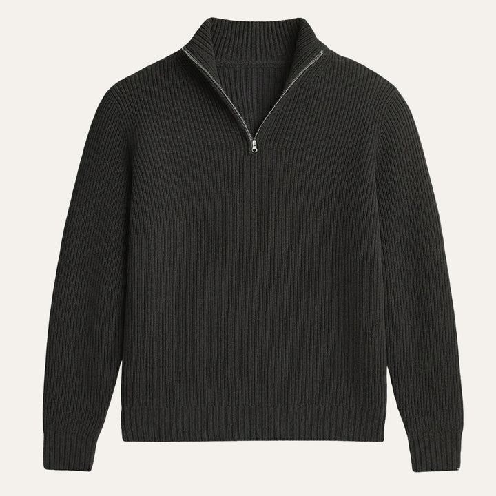 Men’s Soft Knit Cashmere Half Zip Sweater