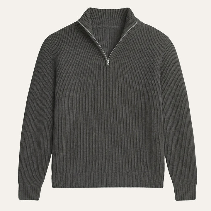 Men’s Soft Knit Cashmere Half Zip Sweater