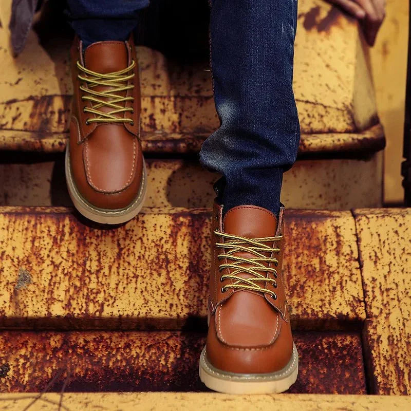 Men's Lace-Up Ankle Boots | Secure Fit & Durable Grip 2