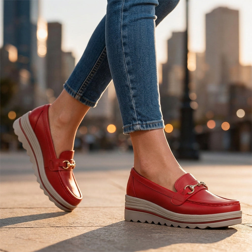 Women's Platform Loafers | Orthopedic Support & Easy Slip-On 2