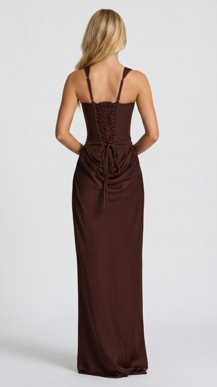 Ariana Draped Maxi Dress