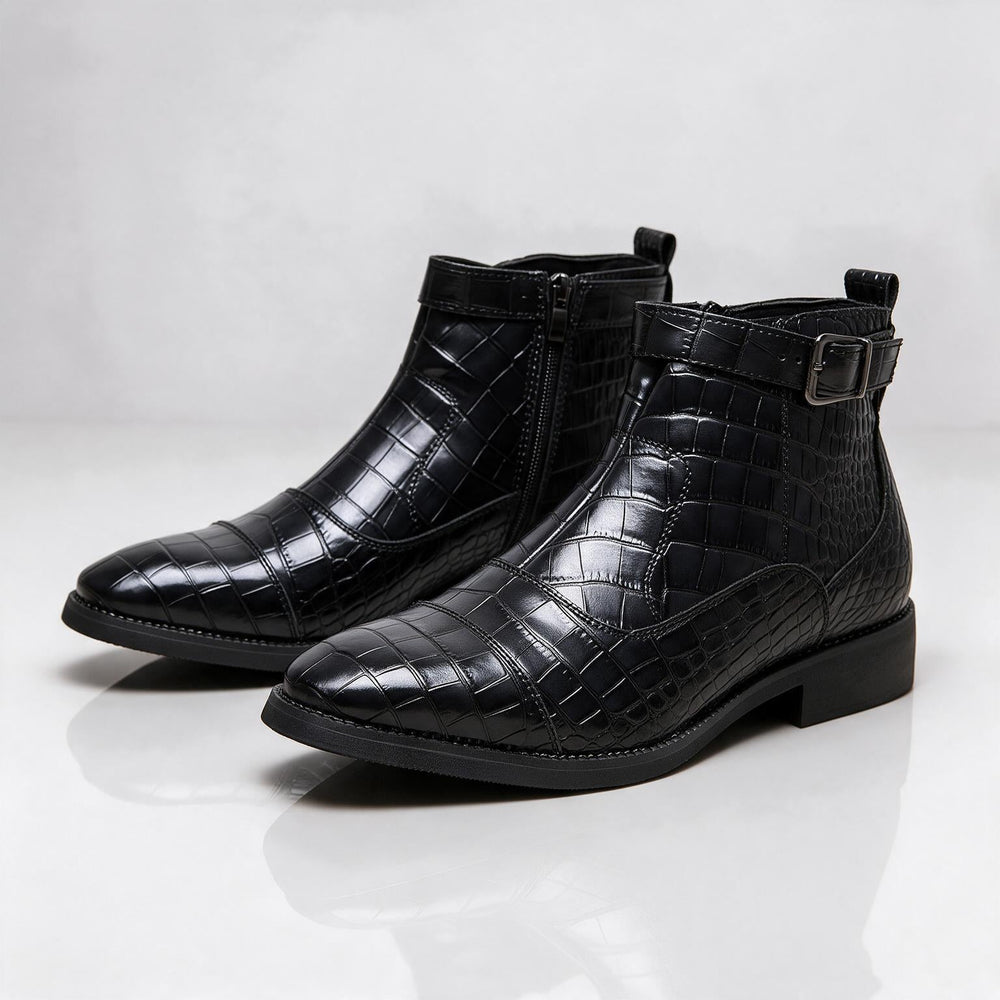 Women's Croc Zip Boots | Buckle Detail & Cushioned Comfort 2