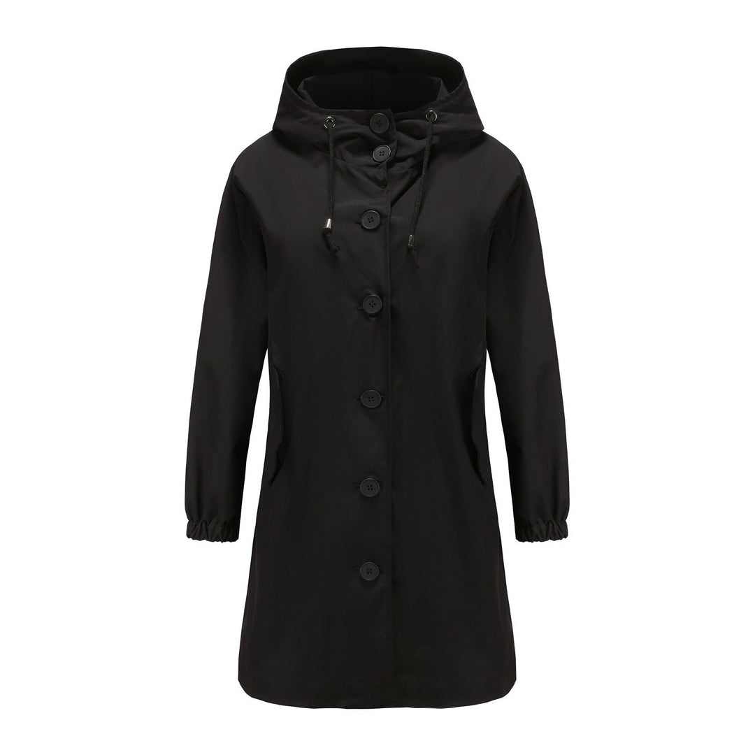 Maude | Manteau Long Trapèze à Capuche pour Femme - Image 6