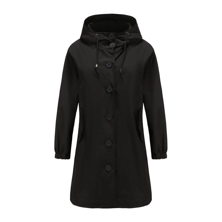 Maude | Manteau Long Trapèze à Capuche pour Femme - Image 6