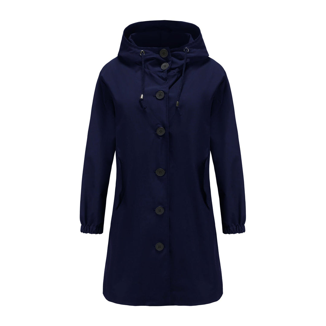 Maude | Manteau Long Trapèze à Capuche pour Femme - Image 7